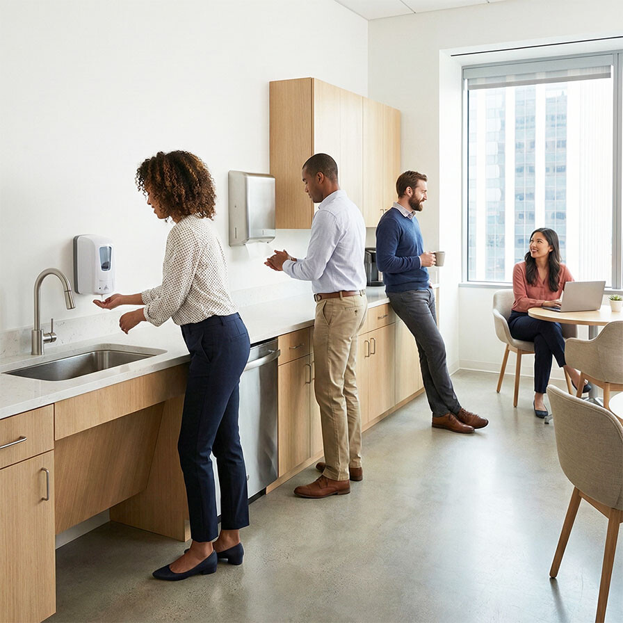 Commercial office break room